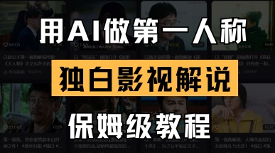 用AI做第一人称独白影视解说，手把手教学，保姆级教程-80后副业网